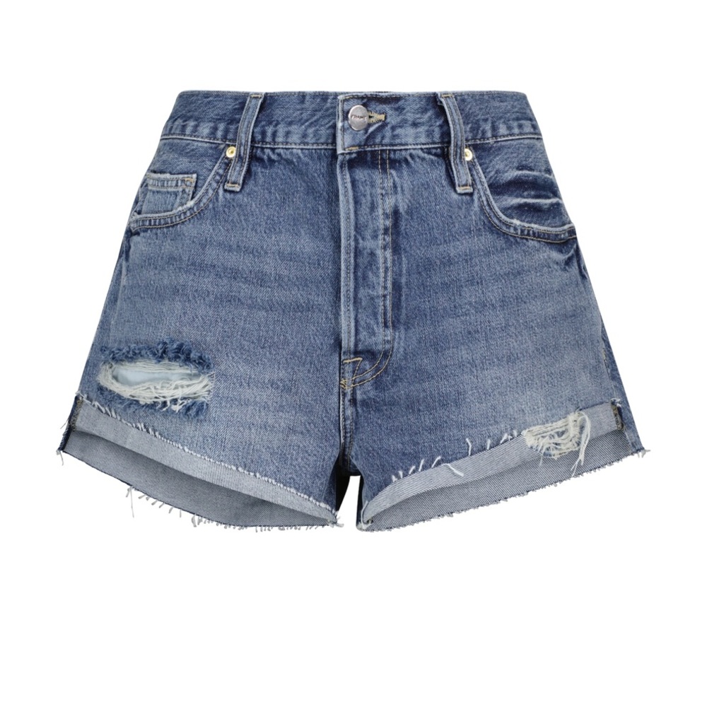 Frame | High Rise Denim Shorts